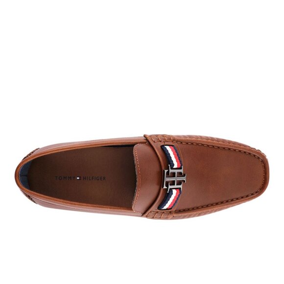 Tommy Hilfiger Atino Medium Brown 210 Slip On Driving Loafer Mens 11 Square Toe - Picture 5 of 6